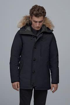 Chamarras Canada Goose Hombre México - Chateau Abrigos Black Label Azul Marino WA4615287